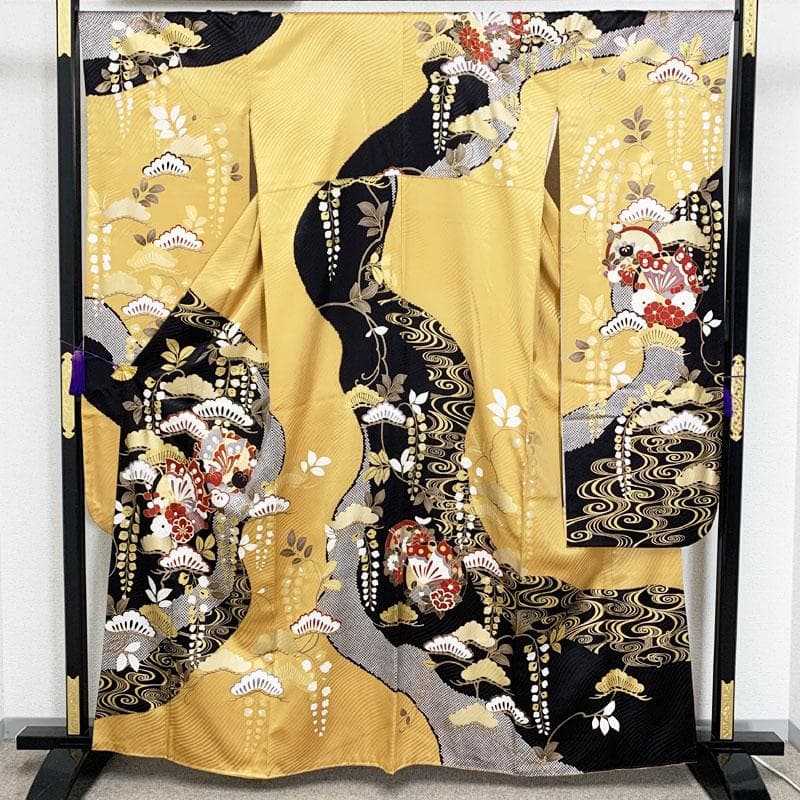 504z12,408y2,小物類,503uu5,レース半衿☆振袖 金駒刺繍