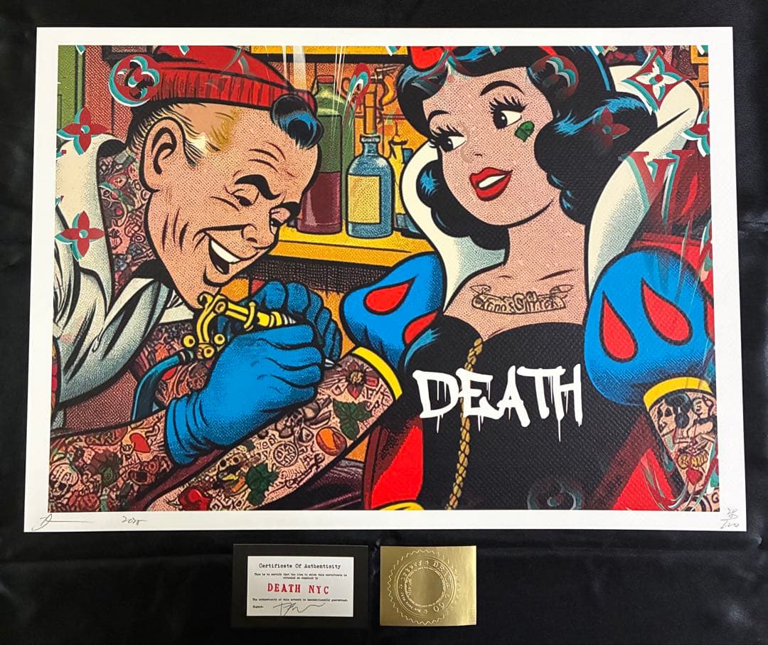 ✴︎世界限定100枚✴︎ DEATH NYC 現代アート ポスター GIR03