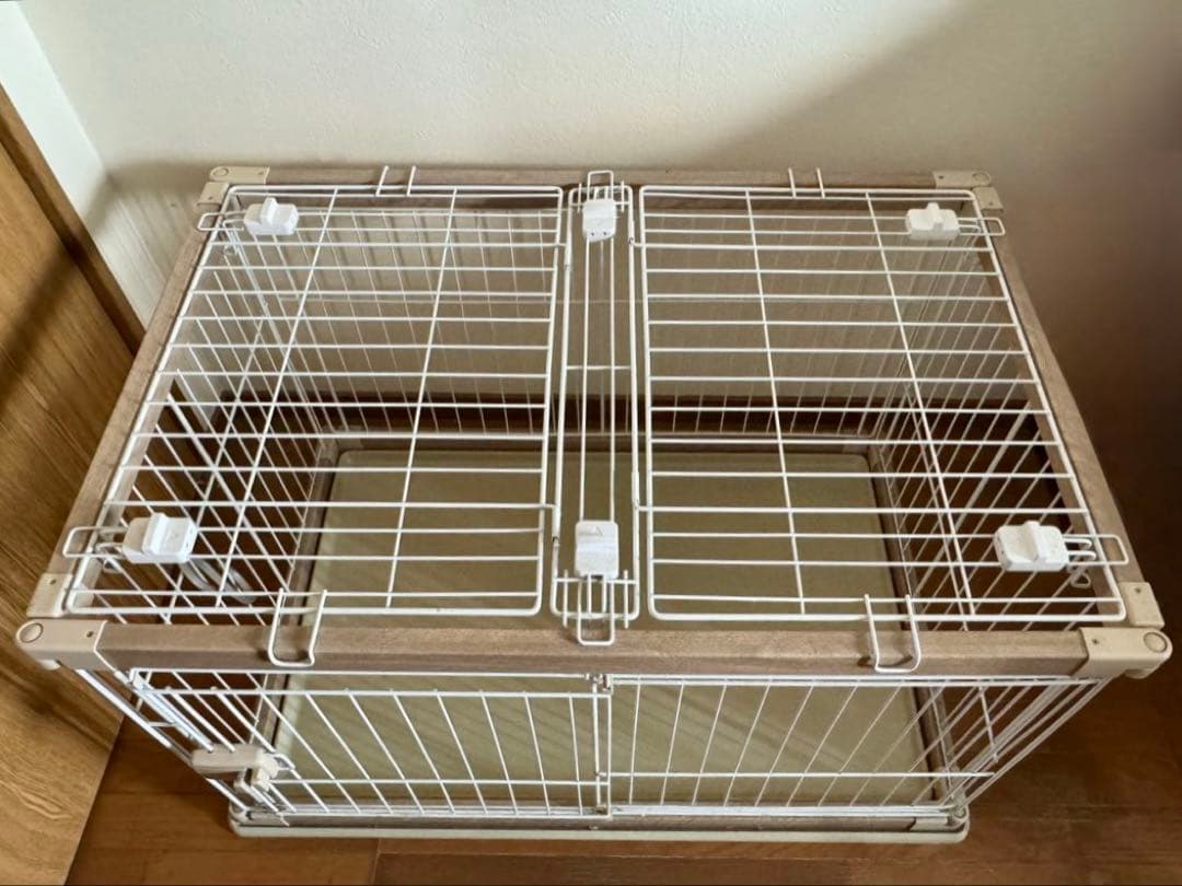 【アイリスオーヤマ・ユーズド 】専用屋根付き 犬用ケージ