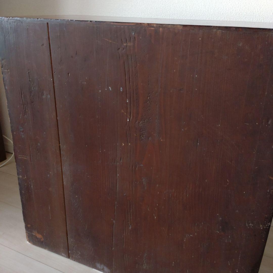 レトロ【無垢材】の漆塗り茶箪笥