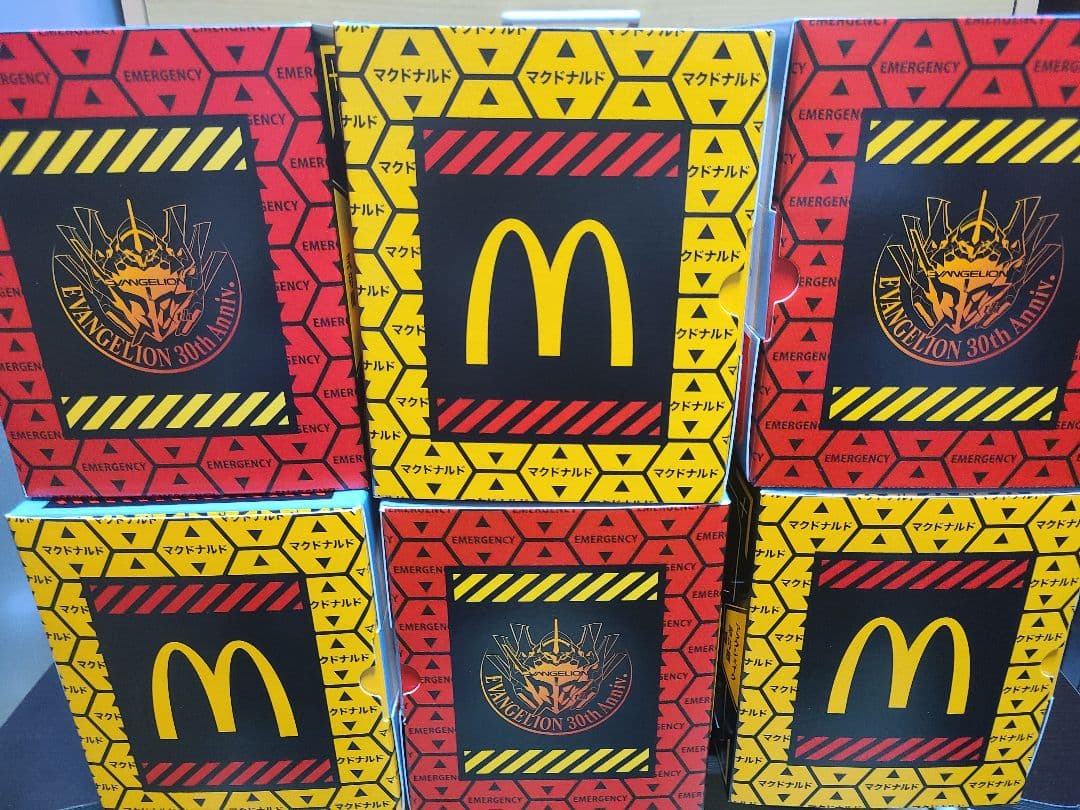 マクドナルド エヴァンゲリオン コラボ フィギュア 6個セット