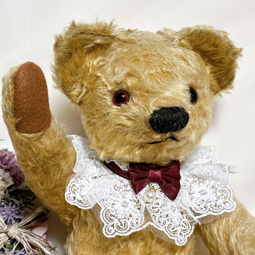 ❤️美形❤️大きめチャドバレーベア　1940's アンティークベア　テディベア