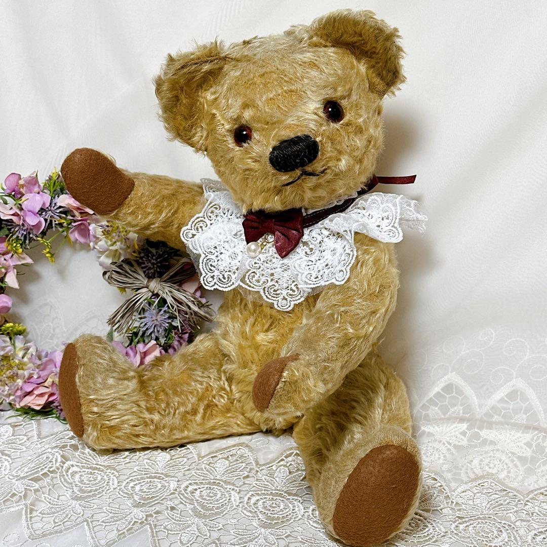 ❤️美形❤️大きめチャドバレーベア　1940's アンティークベア　テディベア