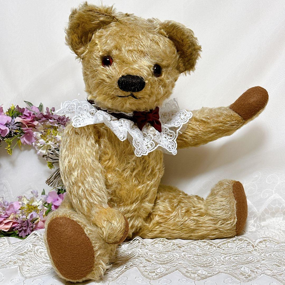 ❤️美形❤️大きめチャドバレーベア　1940's アンティークベア　テディベア