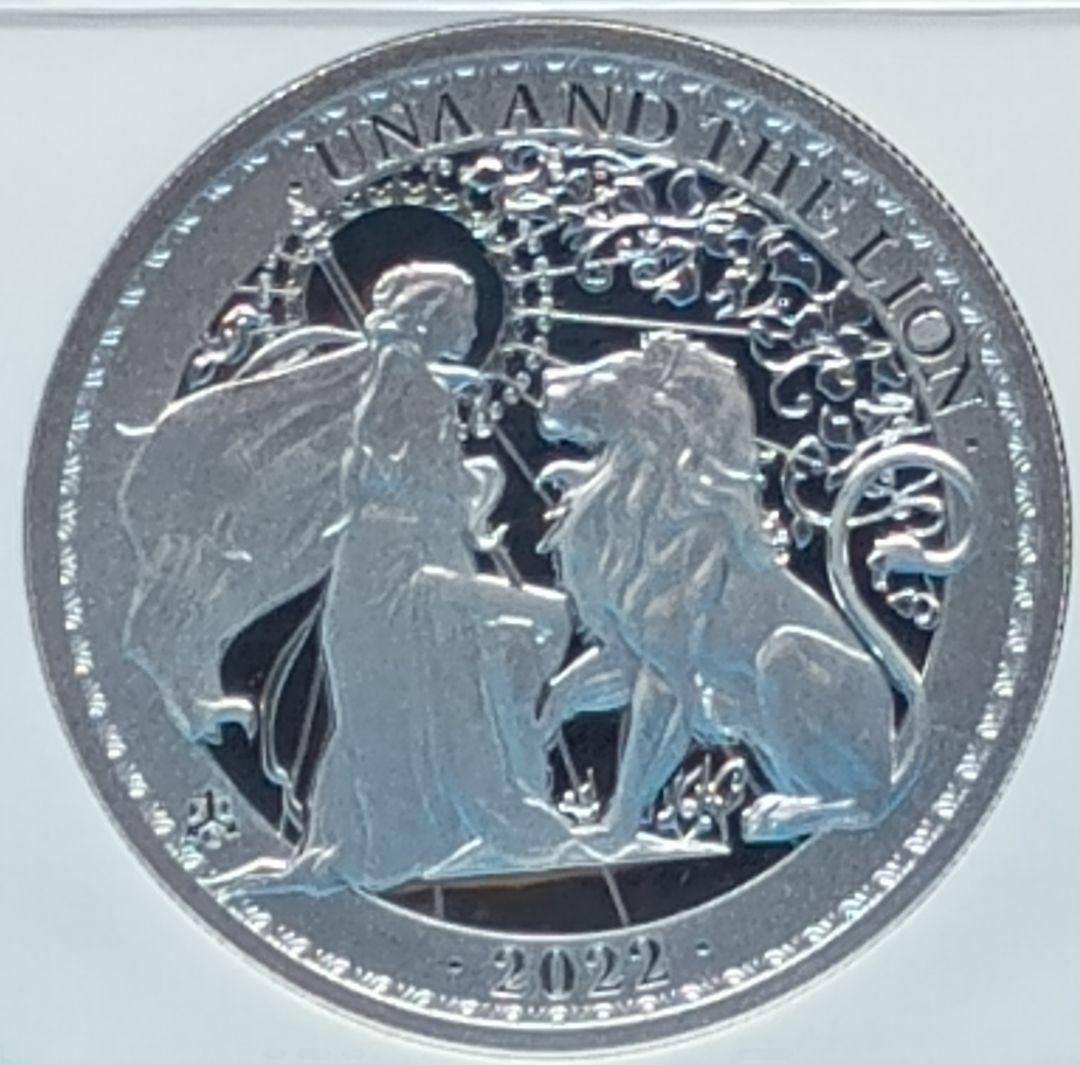2022 セントヘレナ ウナライオン 2oz プルーフ銀貨 NGC PF70UC