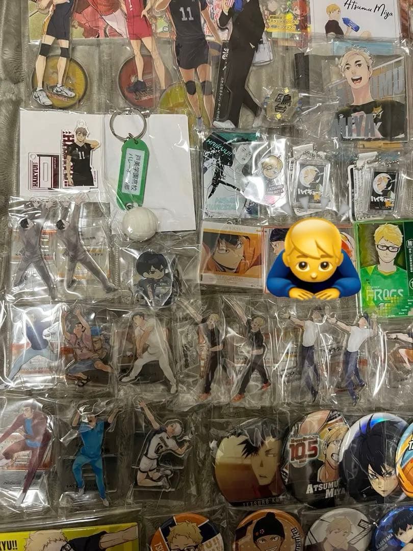 ハイキュー グッズまとめ売り アクスタ 缶バッジ キーホルダー 冊子 50点以上