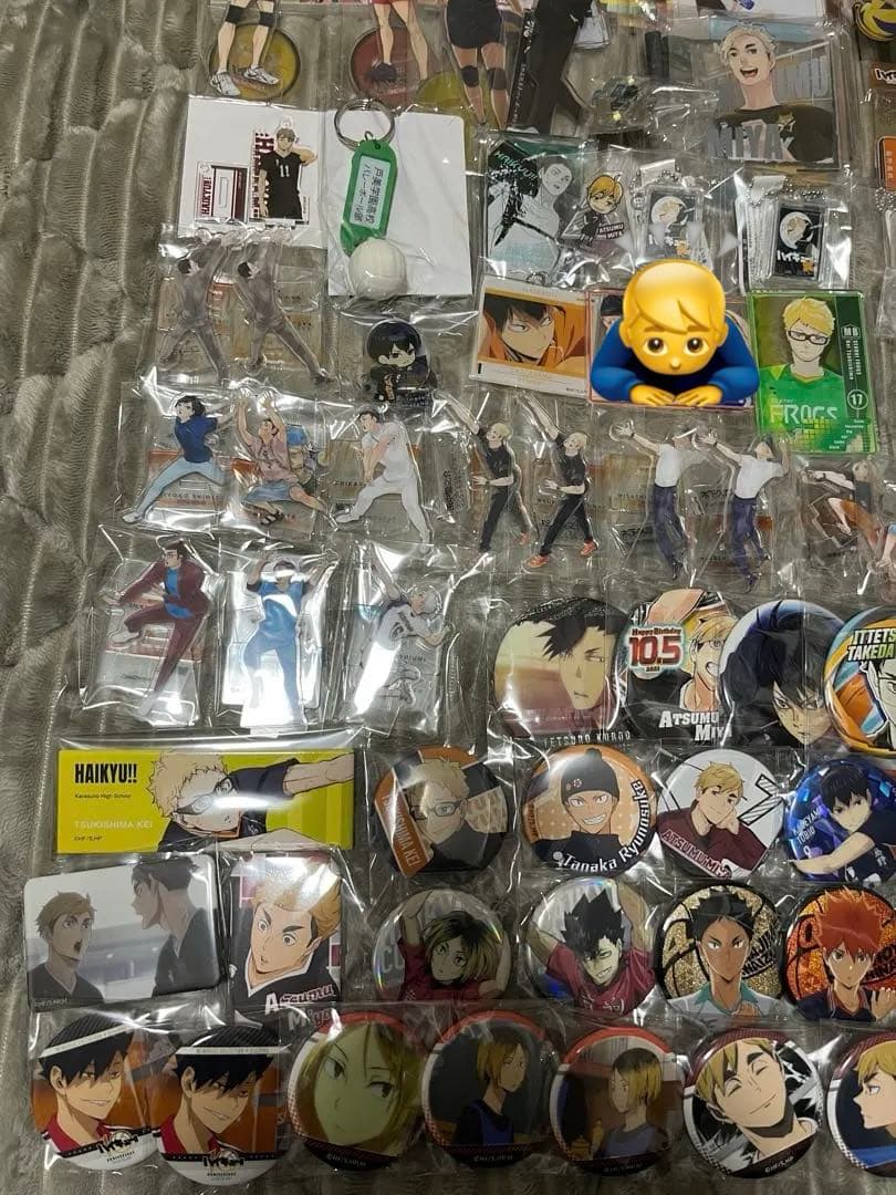 ハイキュー グッズまとめ売り アクスタ 缶バッジ キーホルダー 冊子 50点以上