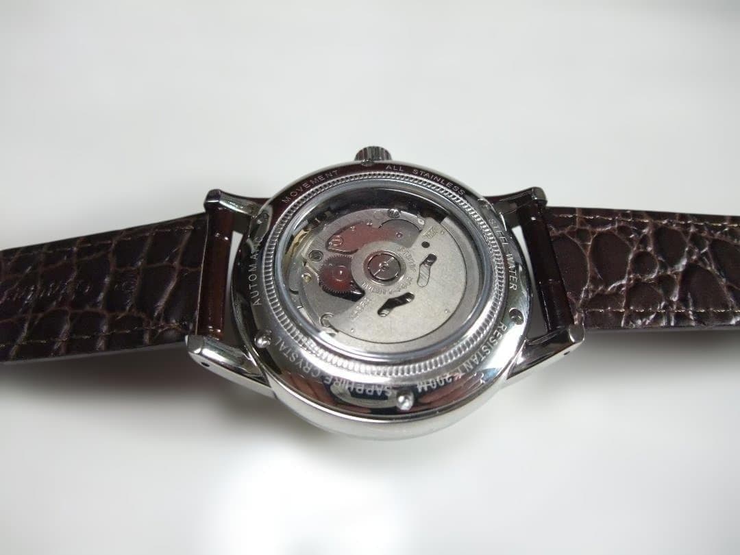 日本製NH35搭載 自動巻 MOD ドーム型サファイアガラス 200m防水 新品