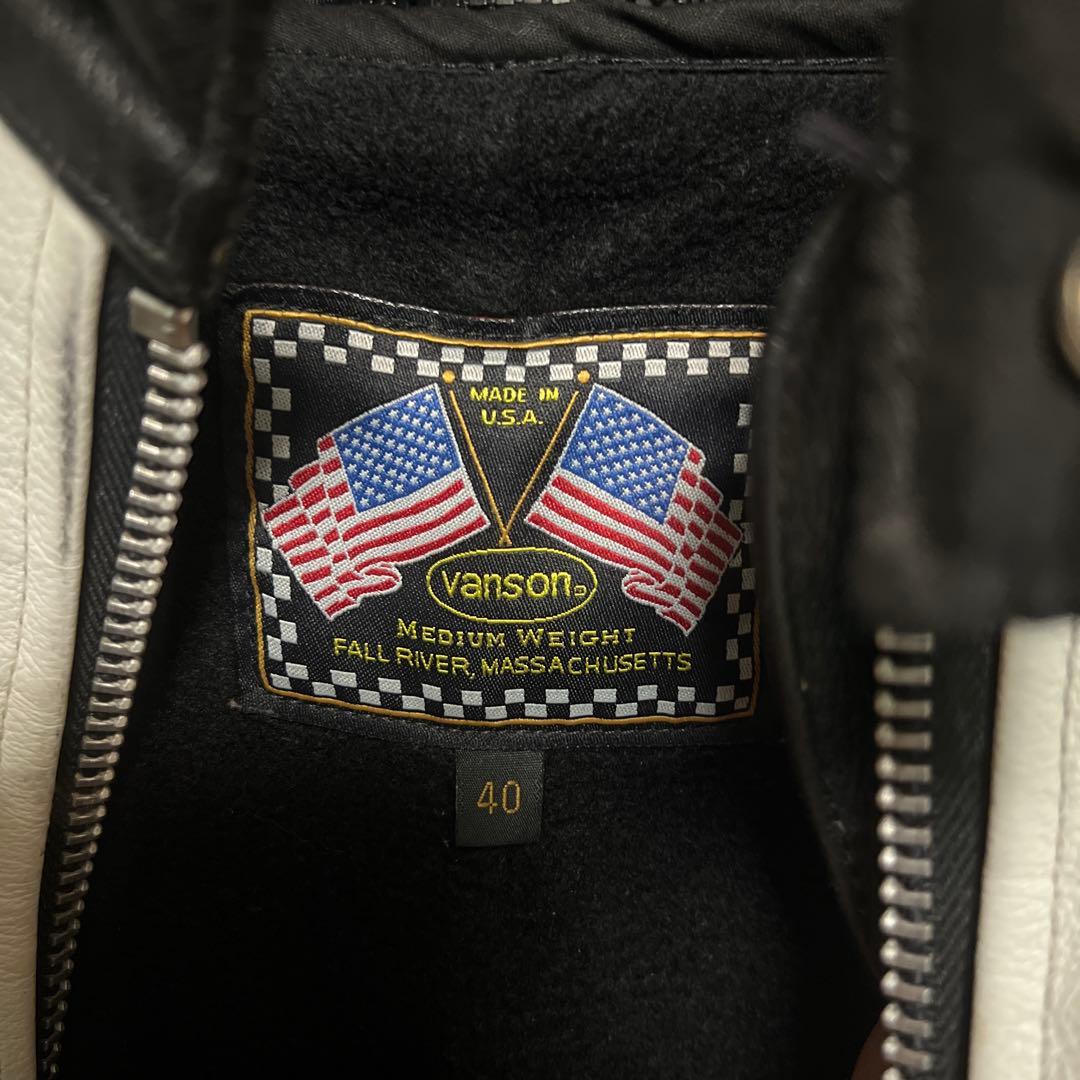 VANSON B BONEライダースジャケット