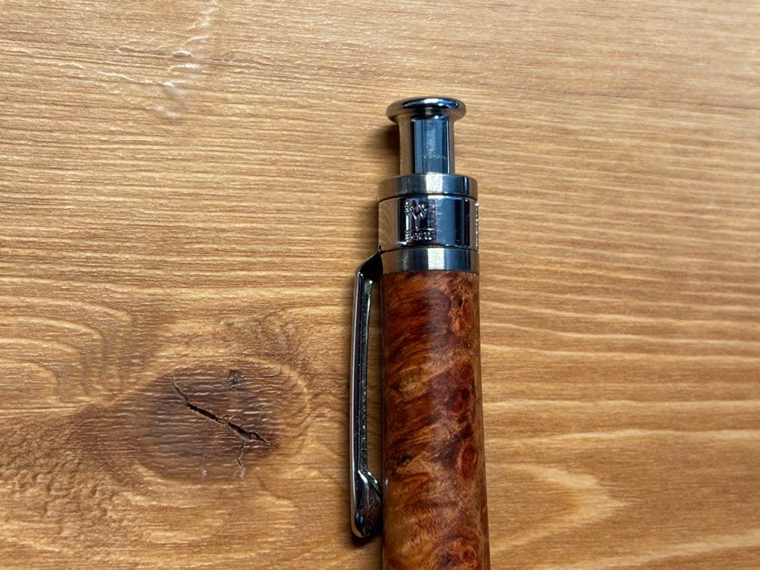 工房 楔　ペンシル楔　花梨こぶ杢　木軸シャープペン