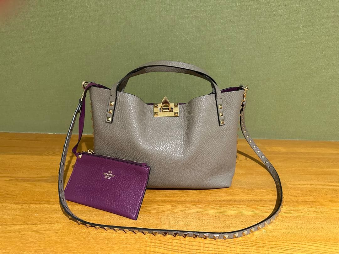 VALENTINO GARAVANI 2WAY バッグ　ロックスタッズ　スモール