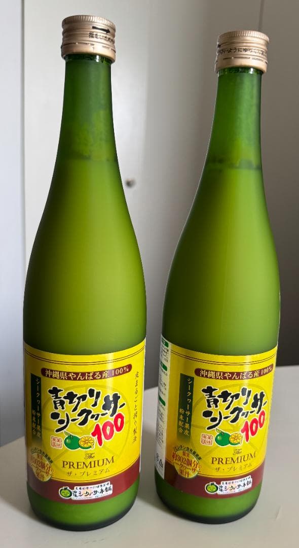 【新品・未開封】青切りシークワーサー プレミアム100 720ml　6本