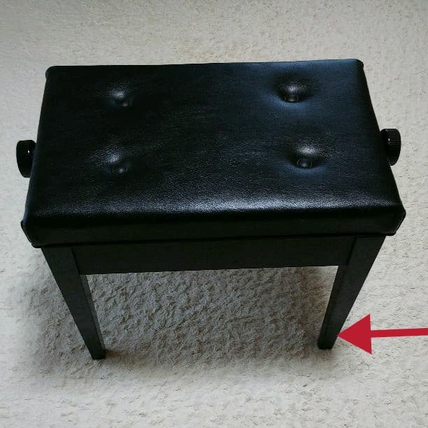 ピアノ イス (黒)