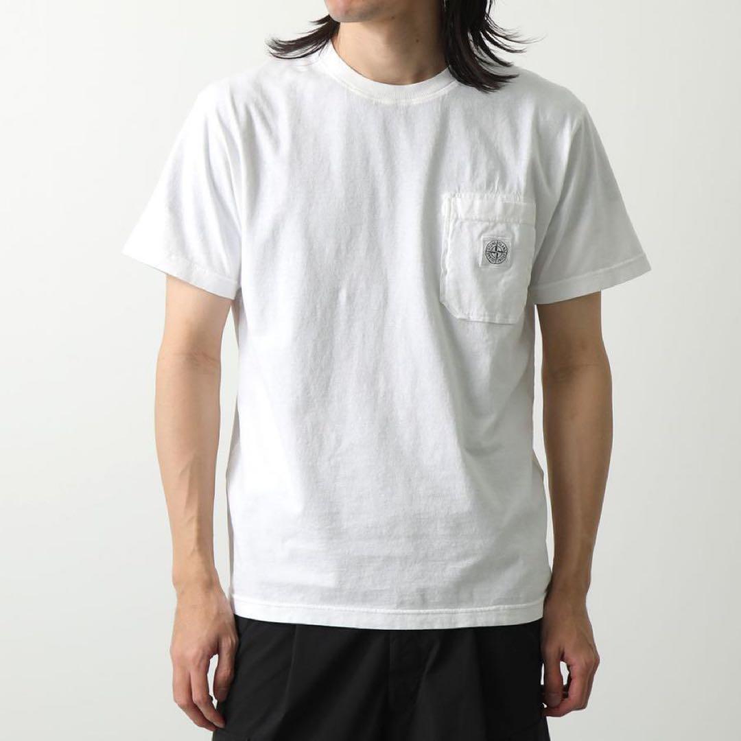 正規品 STONE  ストーンアイランド メンズ 半袖Tシャツ ロゴ