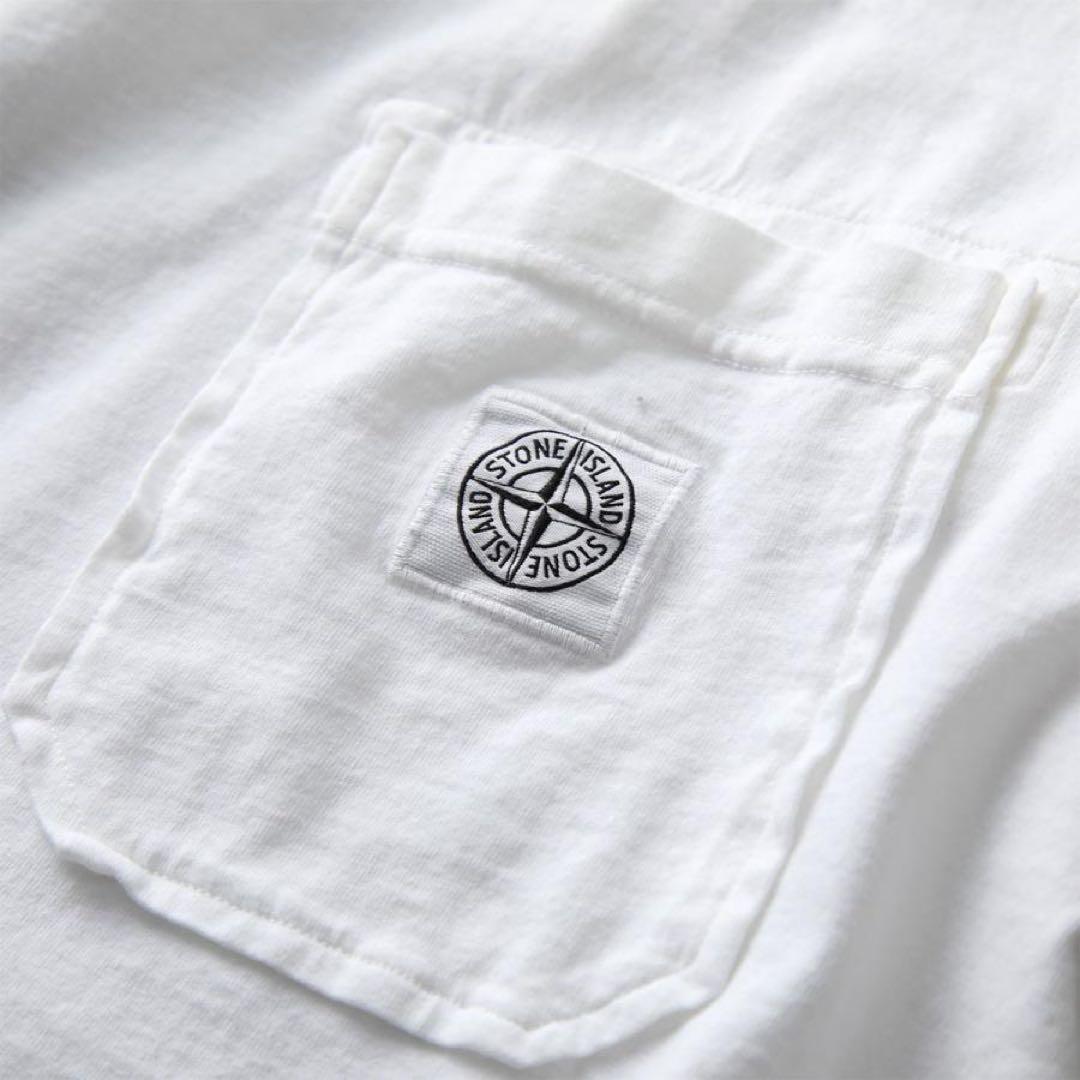 正規品 STONE  ストーンアイランド メンズ 半袖Tシャツ ロゴ