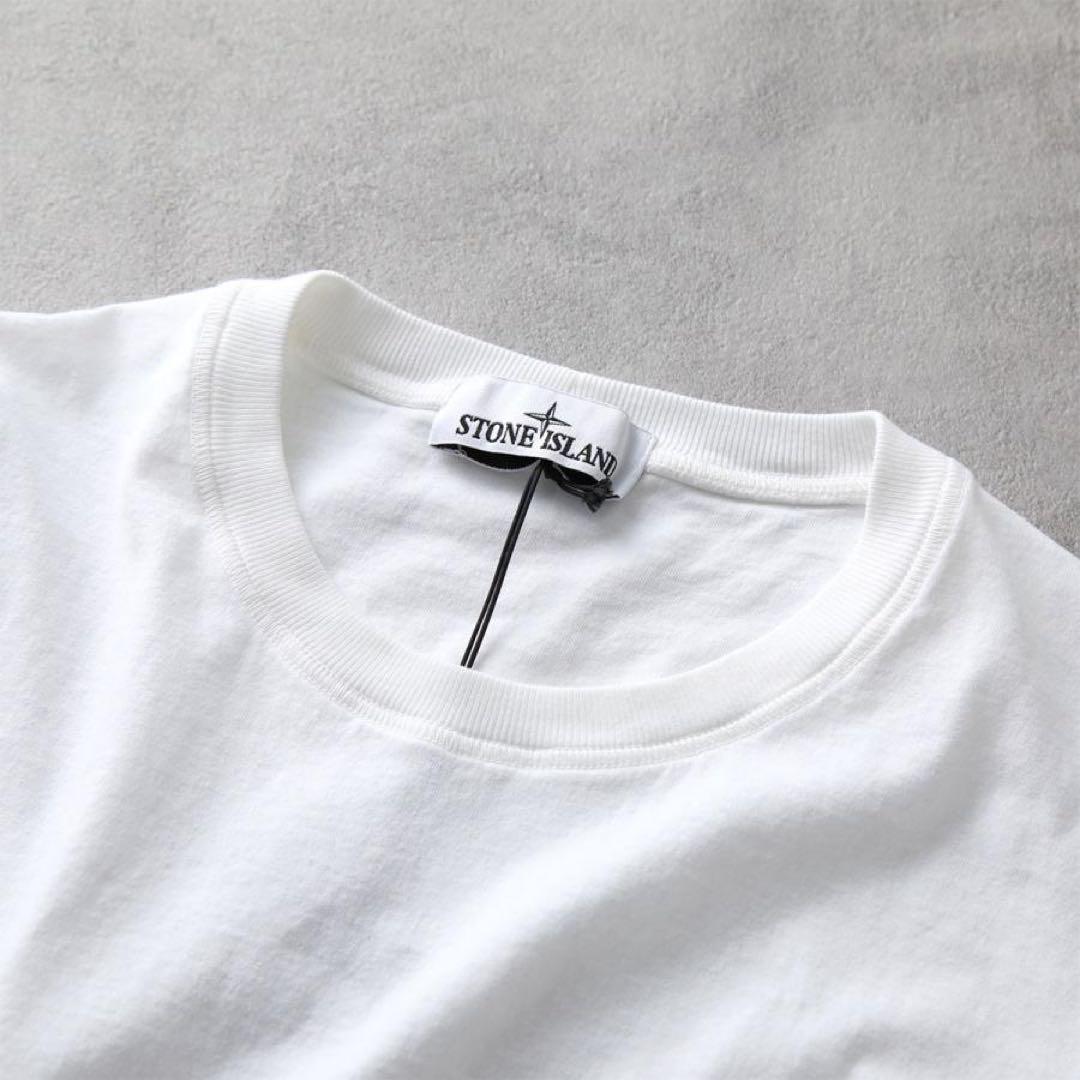 正規品 STONE  ストーンアイランド メンズ 半袖Tシャツ ロゴ