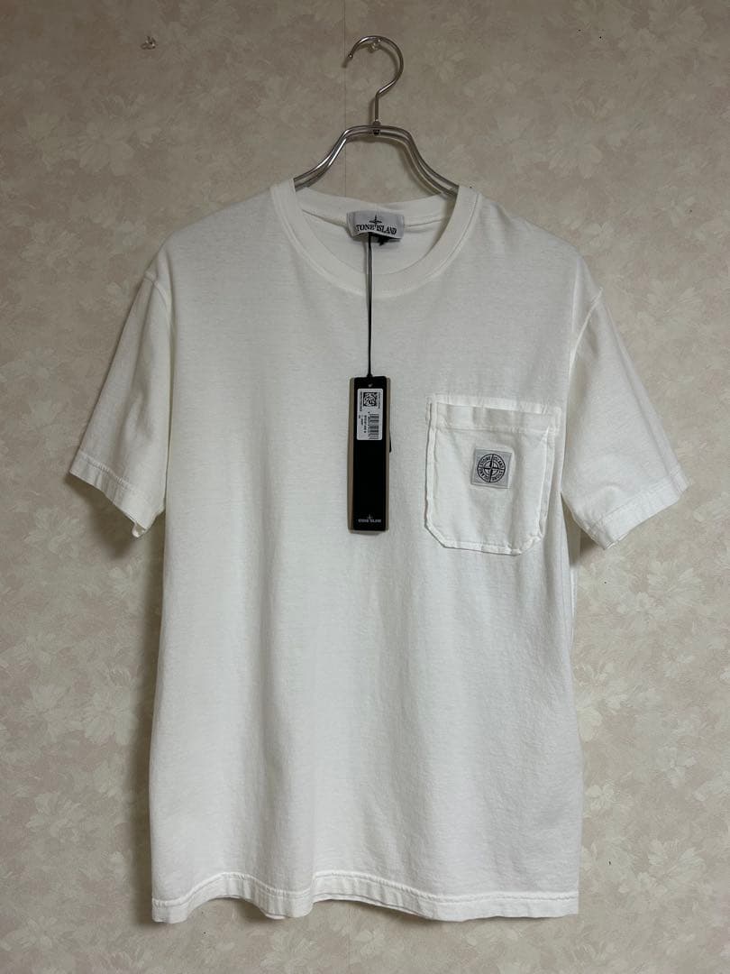 正規品 STONE  ストーンアイランド メンズ 半袖Tシャツ ロゴ