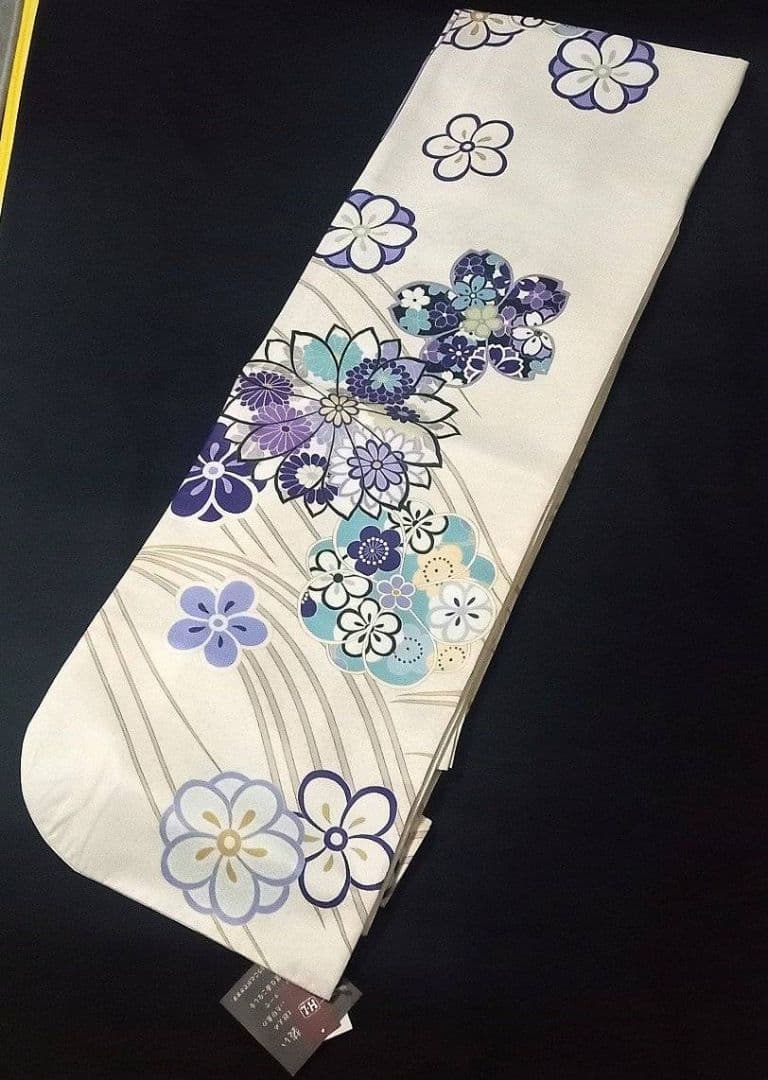 振袖 単品 HL 絵羽柄 ポリエステル　ダスティーカラー