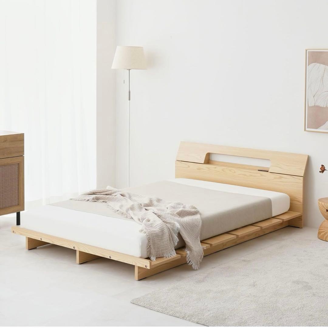 【二重あごちゃん】ベッドフレーム　シングル　セミダブル