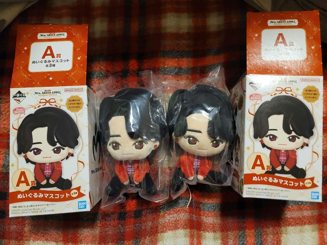 f*u様 Mrs.GREEN APPLE　一番くじ　A賞×3　B賞×1　大森元貴
