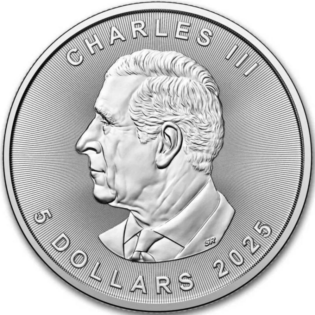 メイプルリーフ 銀貨 カラー マンダラフクロウ 曼荼羅梟 1オンス 1oz