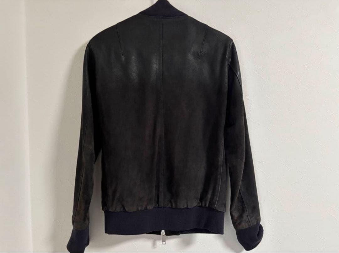 KATHARINE HAMNETT ブルゾン ゴートスキン スエード×レザー