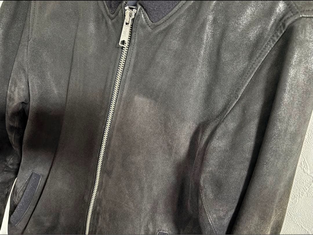 KATHARINE HAMNETT ブルゾン ゴートスキン スエード×レザー