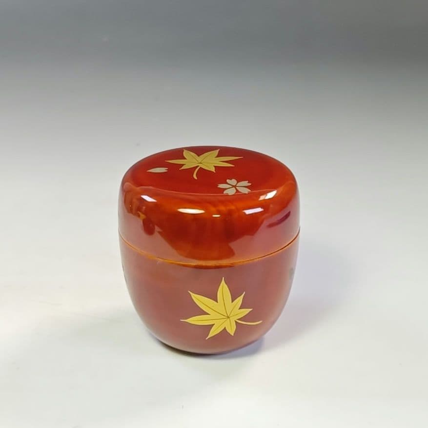 イ804 棗『堀内宗完（兼中斎）極箱』『雲錦蒔絵　春慶　棗』茶道具