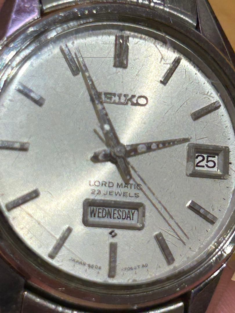 不動品　セイコー　ロードマチック　23石　5606-7060 私