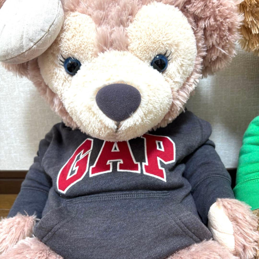 特大ダッフィー❤︎シェリーメイ／GAP フード付き 2体セット