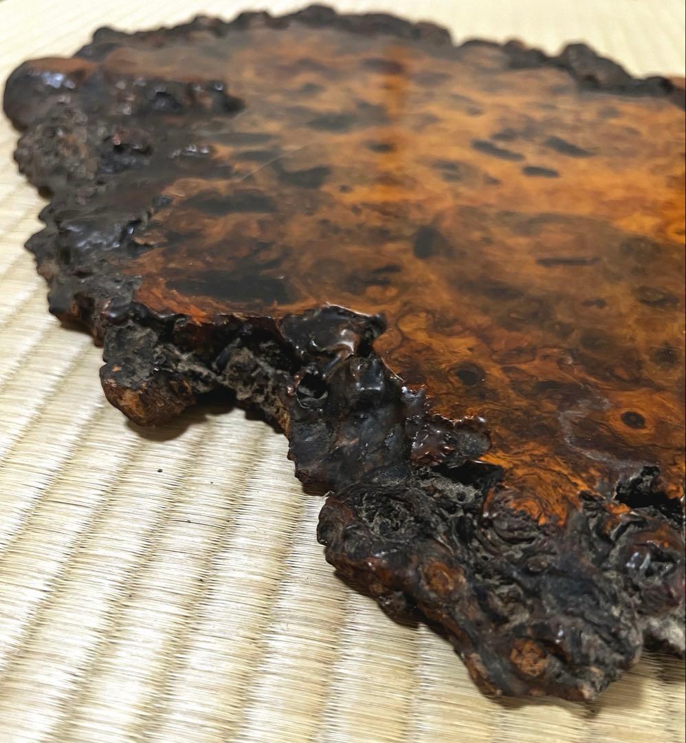 時代古木 花梨 瘤 花台 香台 盆栽台 平台 62㎝