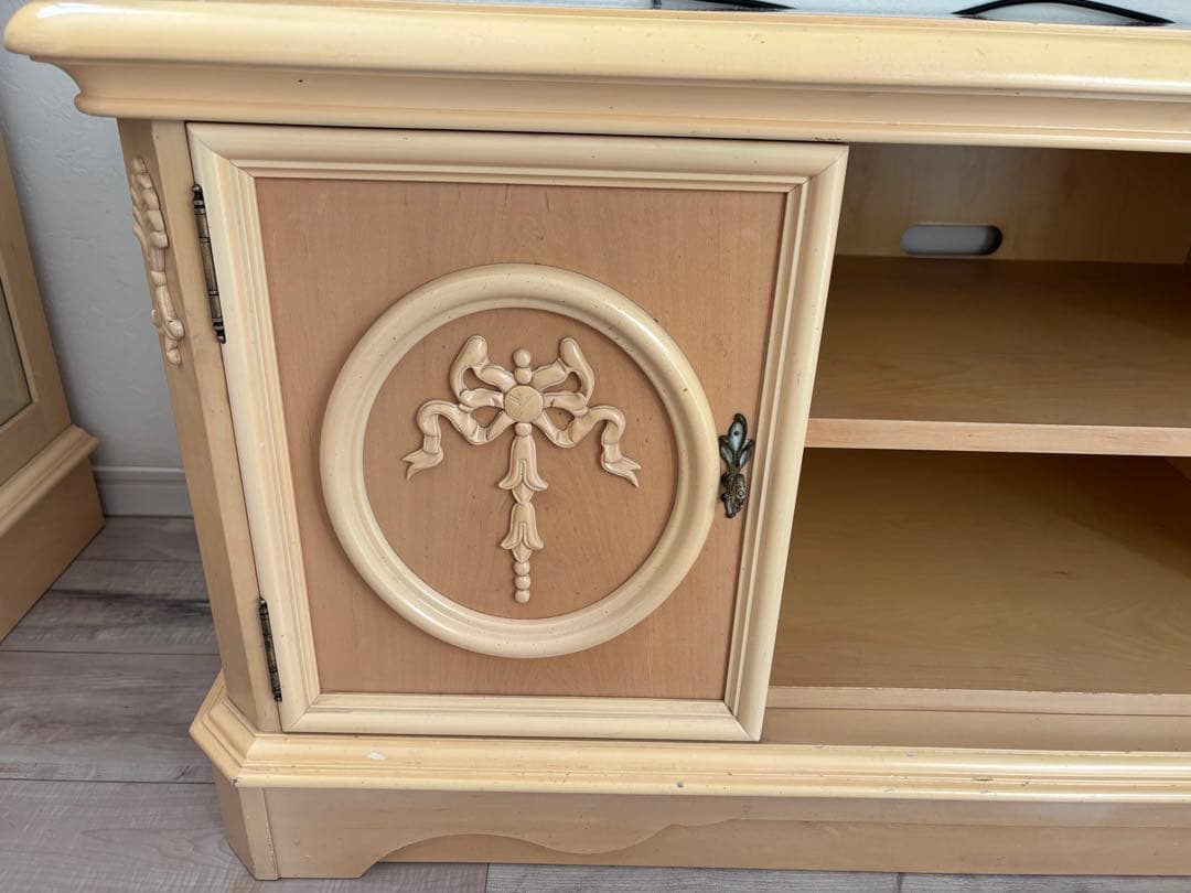 リンホーリン♡リボン♡テレビボード 美品 レア 大塚家具 収納 テレビ台
