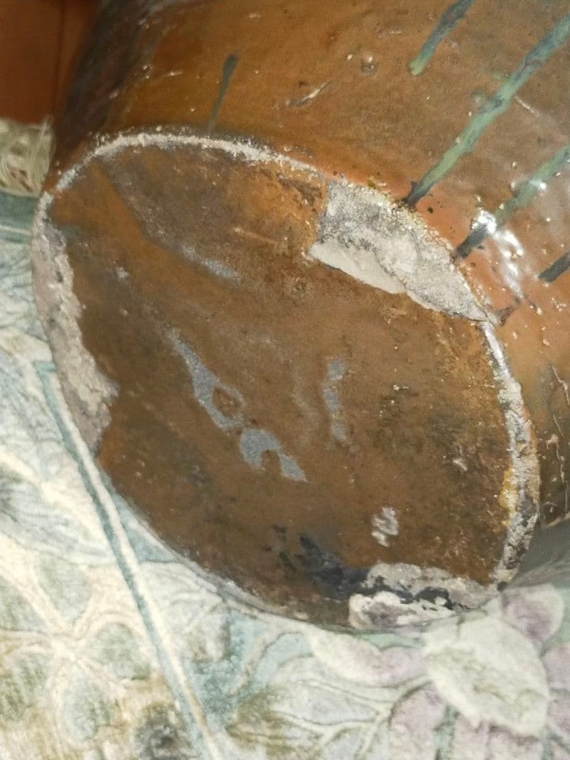 ♥古瀬戸　三耳壺　壷　４７３ｍｍ　花瓶　骨董　古玩　中国