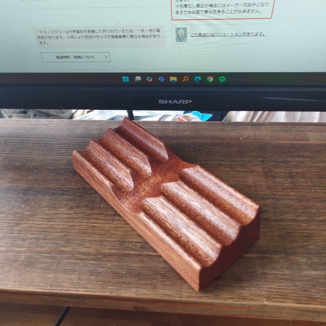 ガレンレザー マホガニー ペンレスト ロングタイプ エラー個体