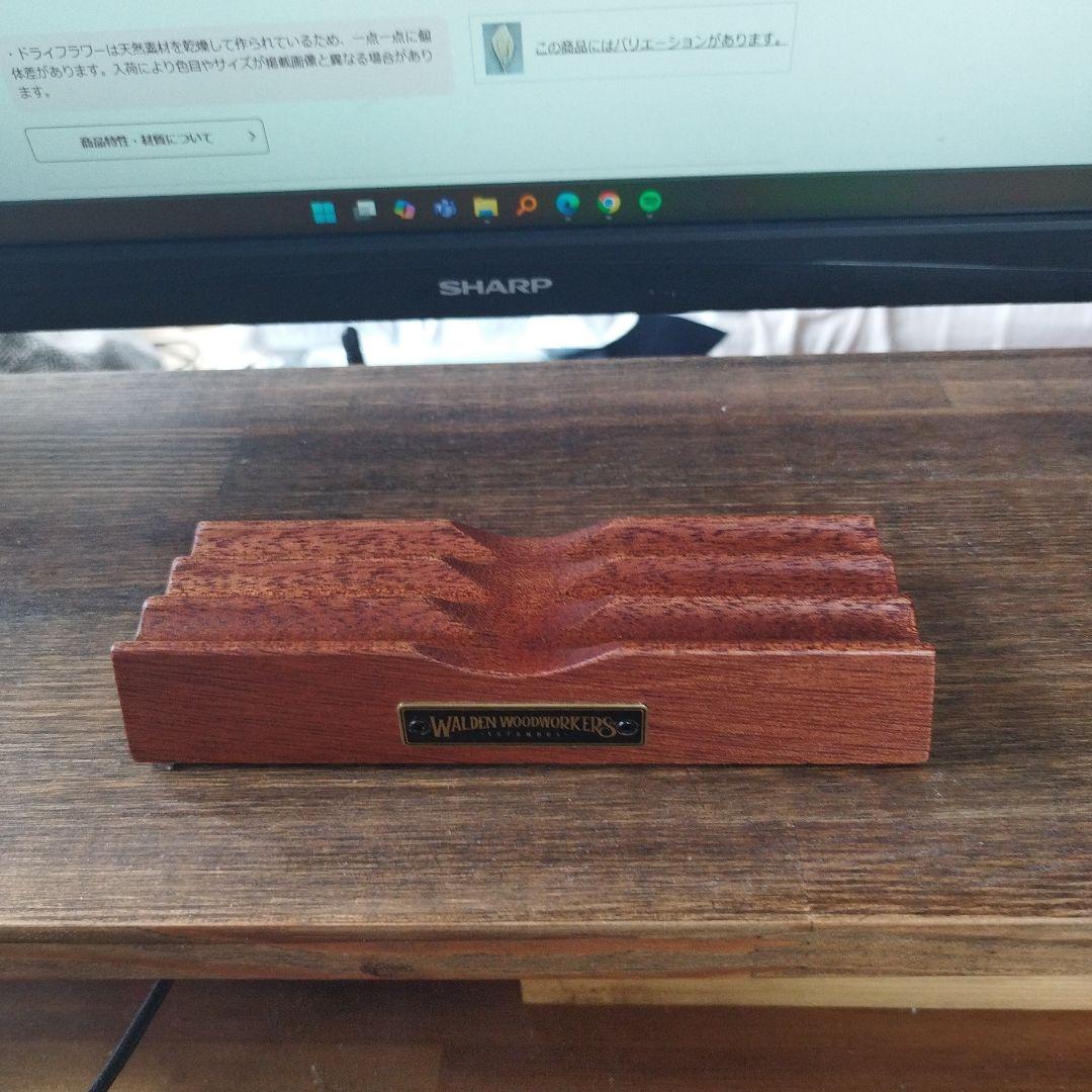 ガレンレザー マホガニー ペンレスト ロングタイプ エラー個体