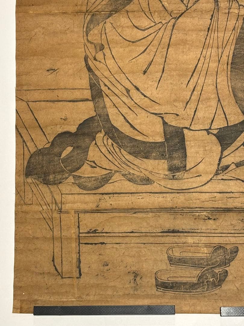 「真言八祖 一行阿闍梨 大型木版画」1枚|中国唐代 真言宗 一行禅師 大日経疏