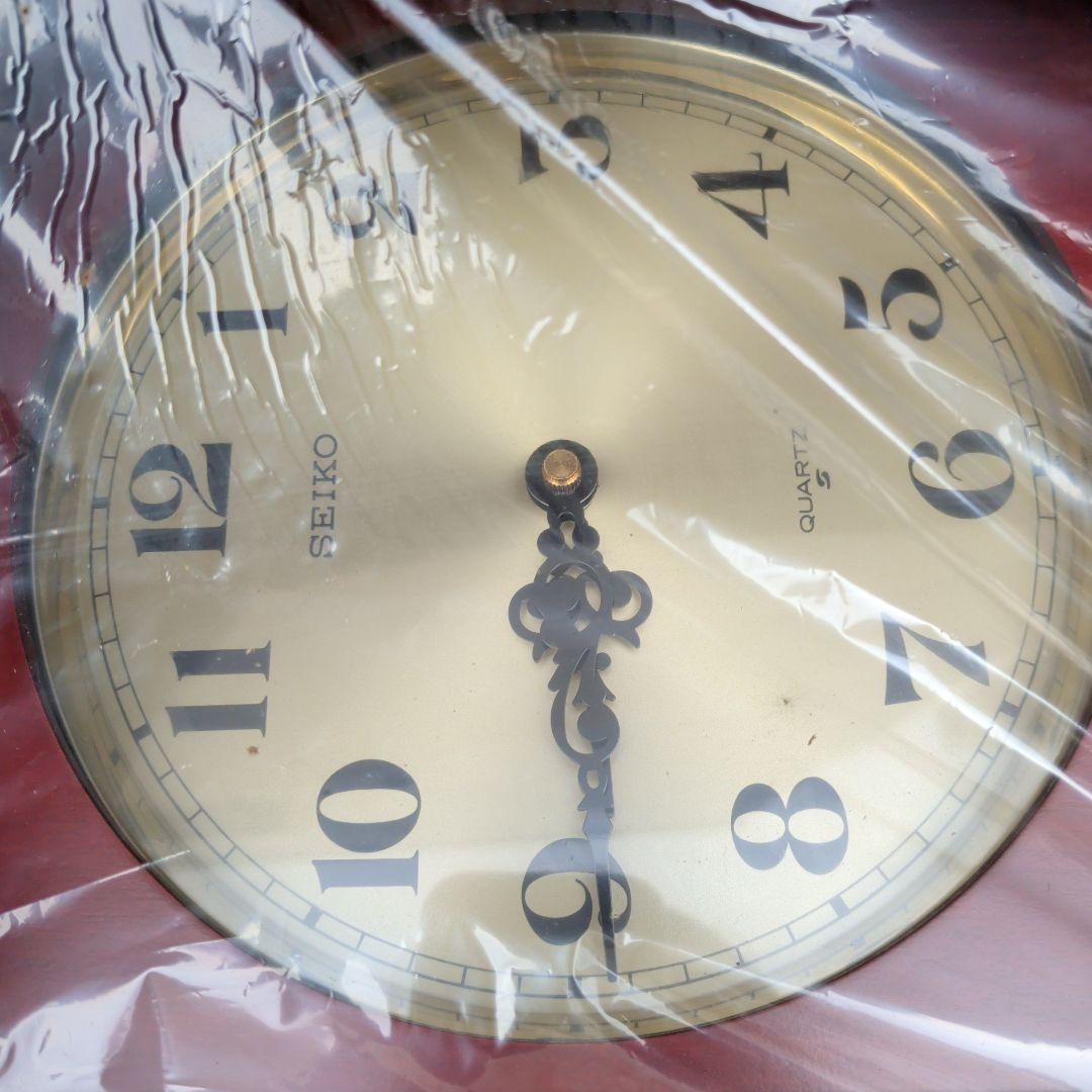 SEIKO 掛時計 赤 クォーツ　振り子時計