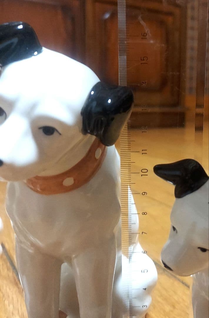 昭和レトロ　ビクター犬　ニッパー君　Victor　陶器　置物　4体