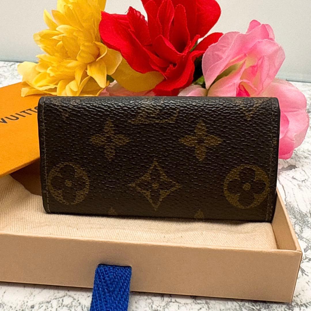 ヴィトン モノグラム ４連 キーケース ミュルティクレ４ ブラウン ビトン