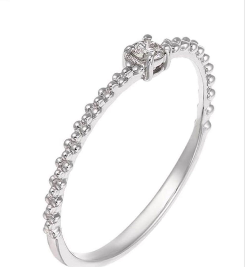 ジュエリーツツミ K10 ダイヤモンドリング