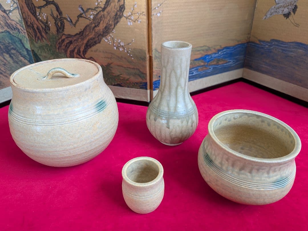 茶道具　皆具　伊羅保釉