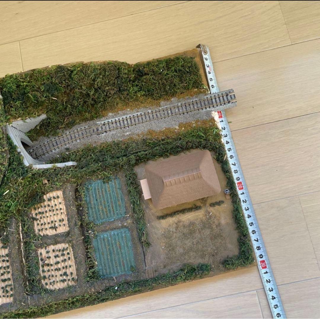 Nゲージ ジオラマ 田舎の風景　山　トンネル50cm×30cm