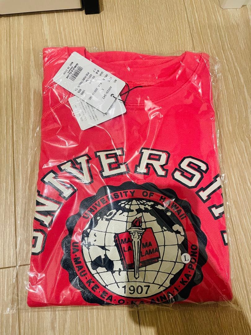 SAPEur サプール　sweat Ｔシャツ　ピンク　 Ｌサイズ