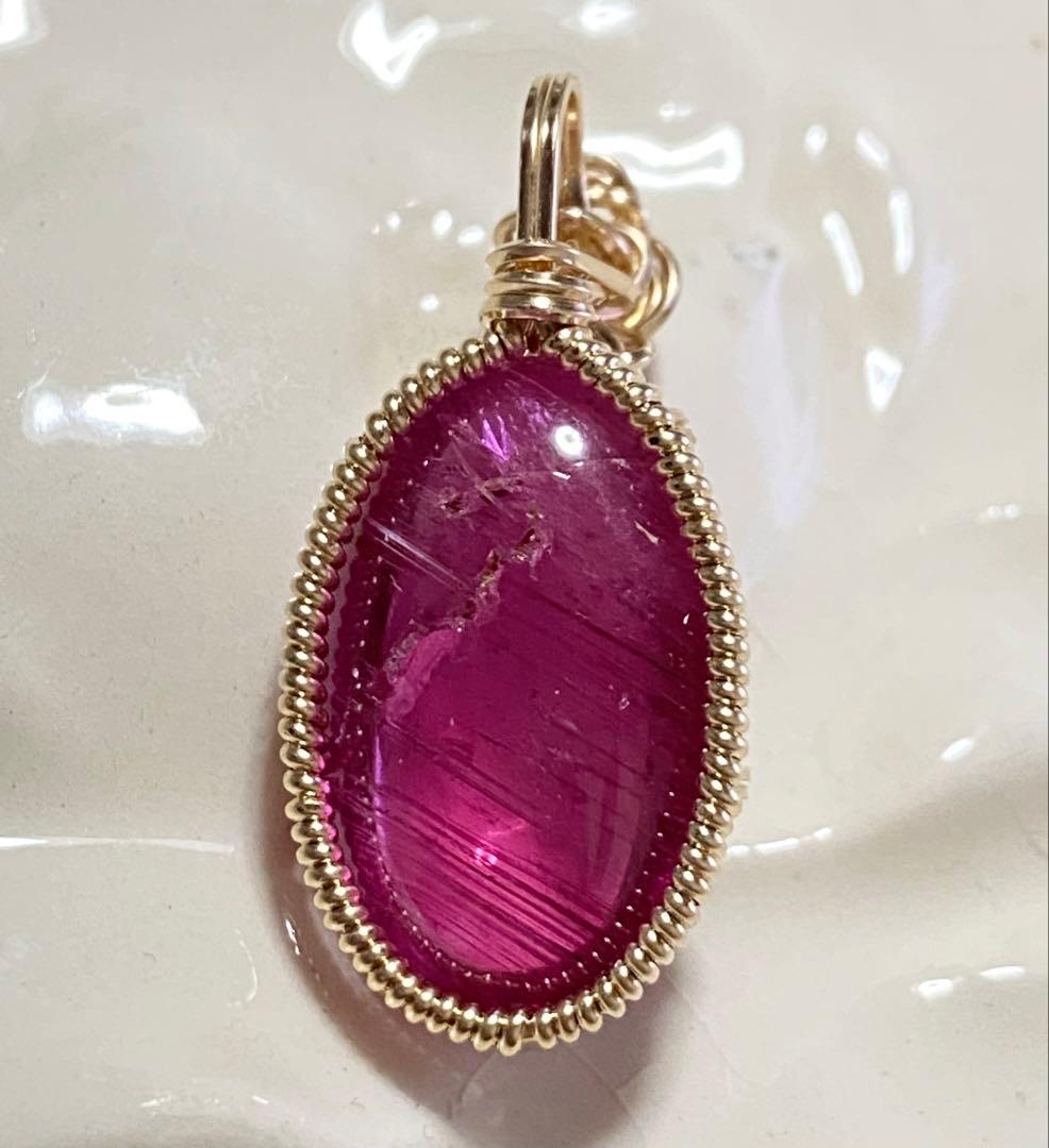 ハンドメイドペンダントトップ⭐︎ルベライトトルマリン