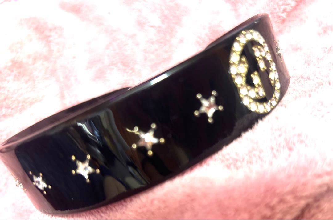 GUCCI クリスタルインターロッキングG ヘアバンド　カチューシャ　グッチ
