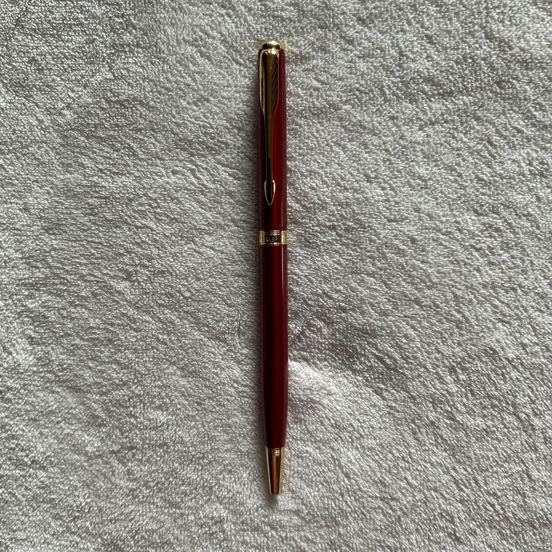 【Parker】リネットオリジナル 赤 ボールペン 専用ケース付き（新品未使用）