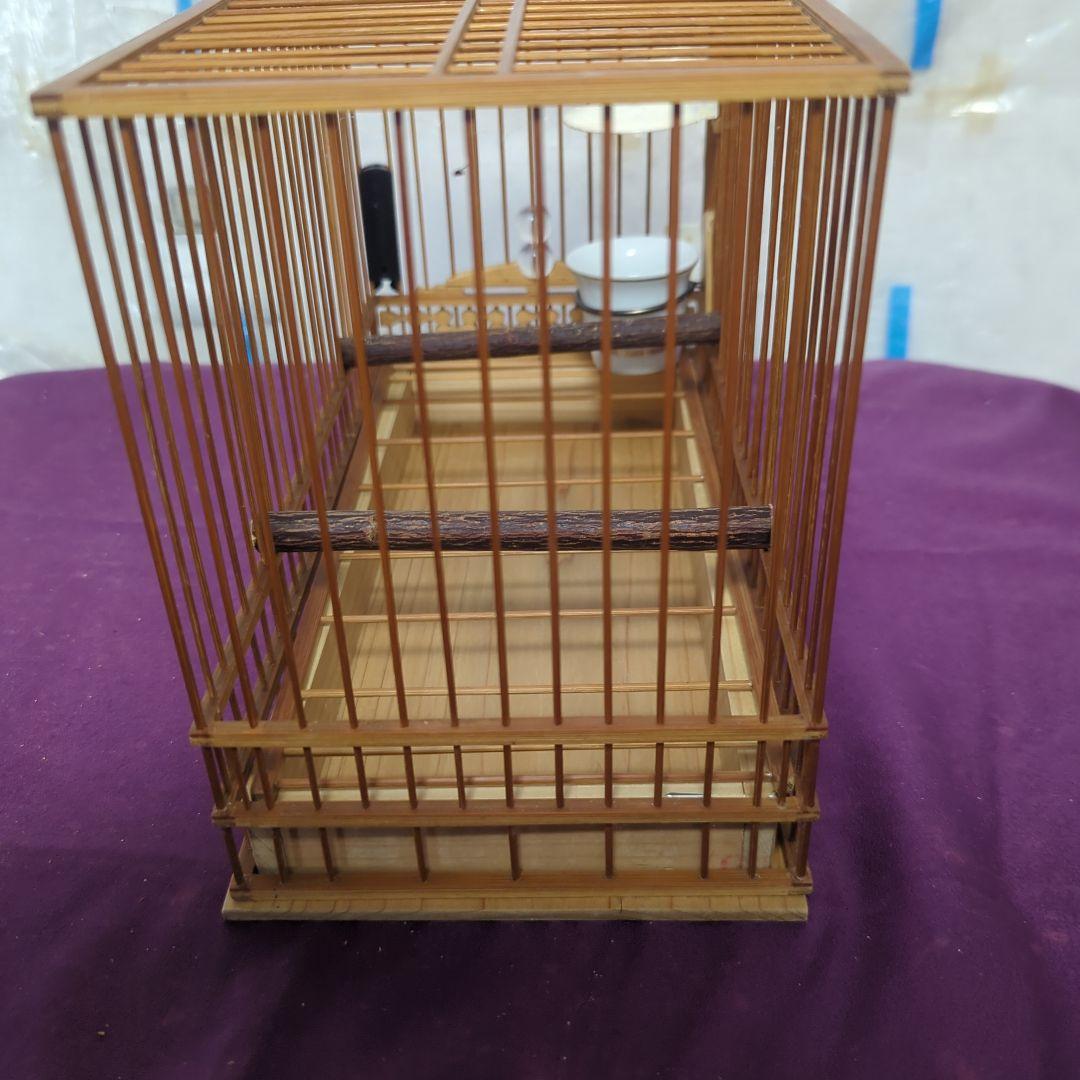 130　 鳥籠６個＆6羽用寝桶（総桐板製）