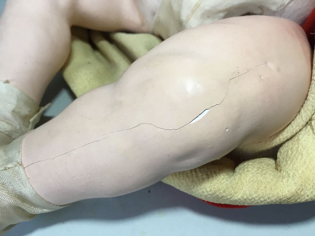 古い人形◆お座り人形◆紙箱入り 抱き人形 昭和レトロ 日本人形