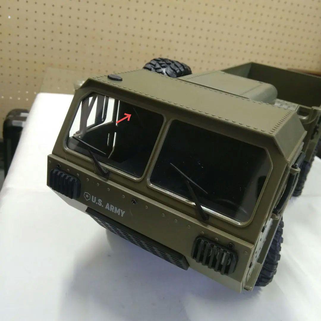 箱潰れ①巨大 48cm カメラ付 ラジコンカー ミニタリー オフロード トラック