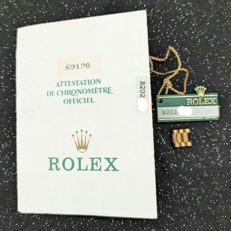 ロレックス デイトジャスト YGベルト 3コマ 18k 69178 保証書付き